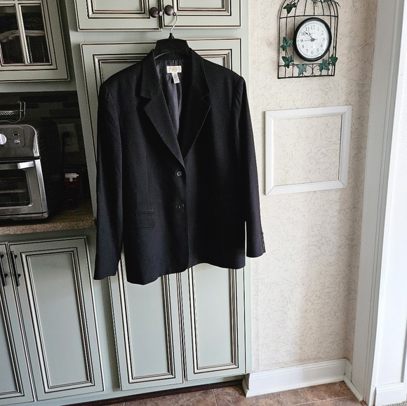 Talbots women’s black single breasted career wear blazer. size 20 - Picture 4 of 13